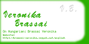 veronika brassai business card